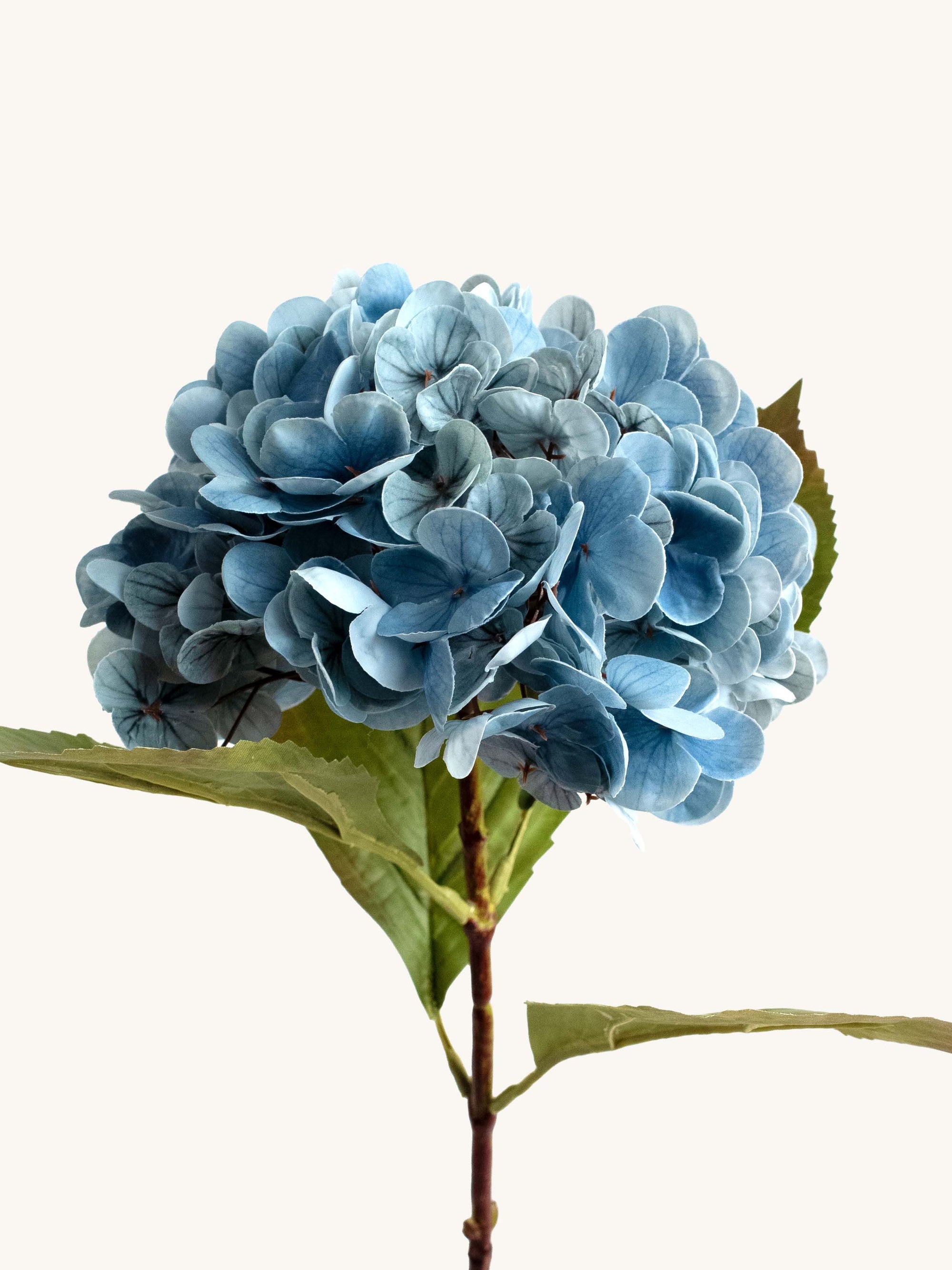 Lake Blue Real-Touch Faux Hydrangea Flower - 21"
