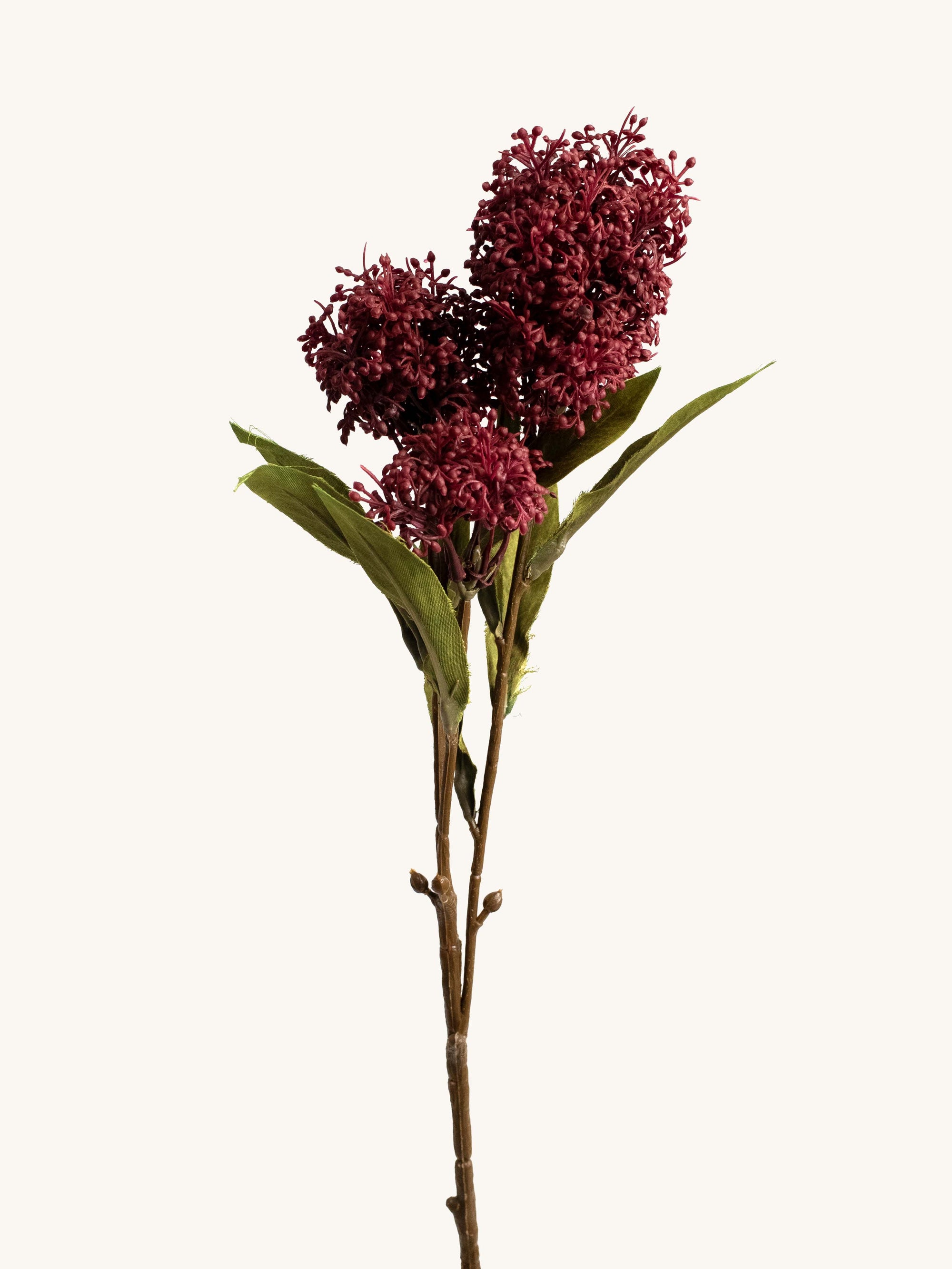 Autumn Red Real Touch Faux Skimmia Stem - 23"