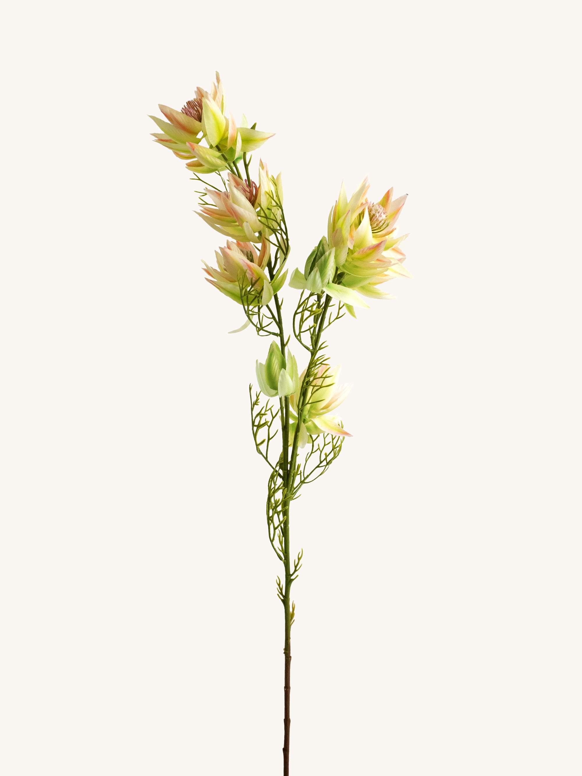 Green & Pale Pink Faux Blushing Bride Flowers - 27"