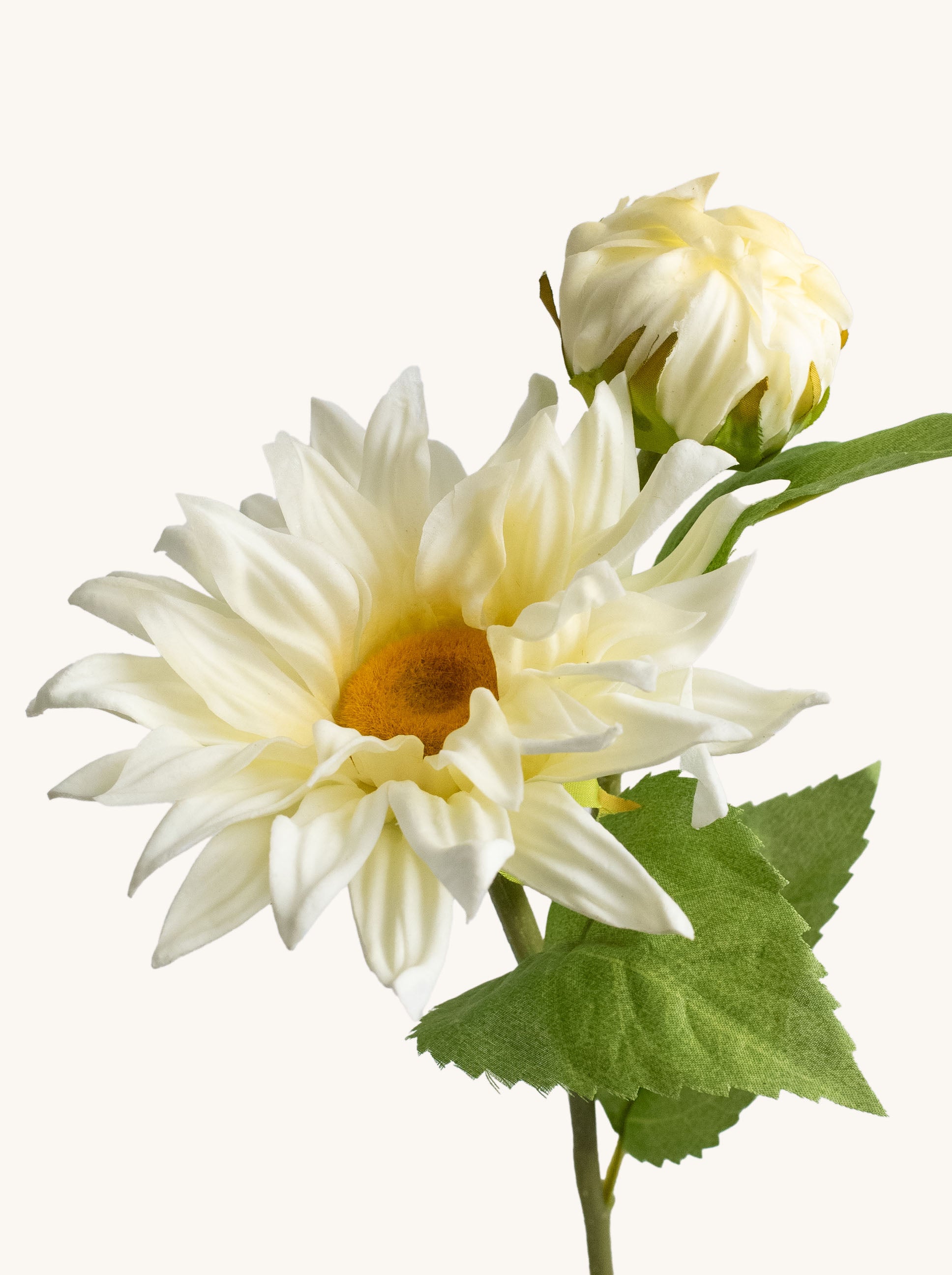 Creamy white Artificial Sunflower - 20"