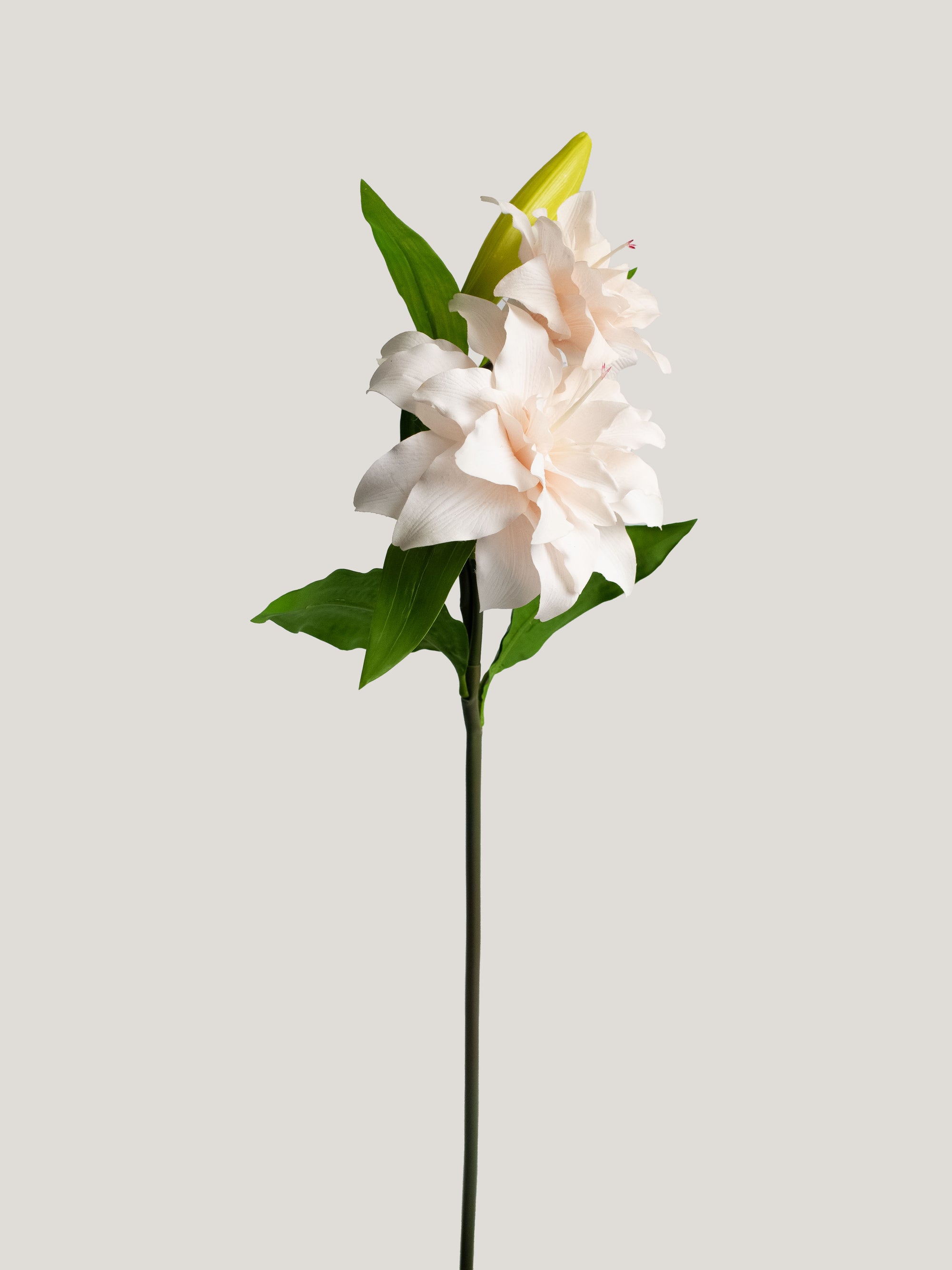 Blush Pink Real Touch Artificial Lily Flowers - 27.5"