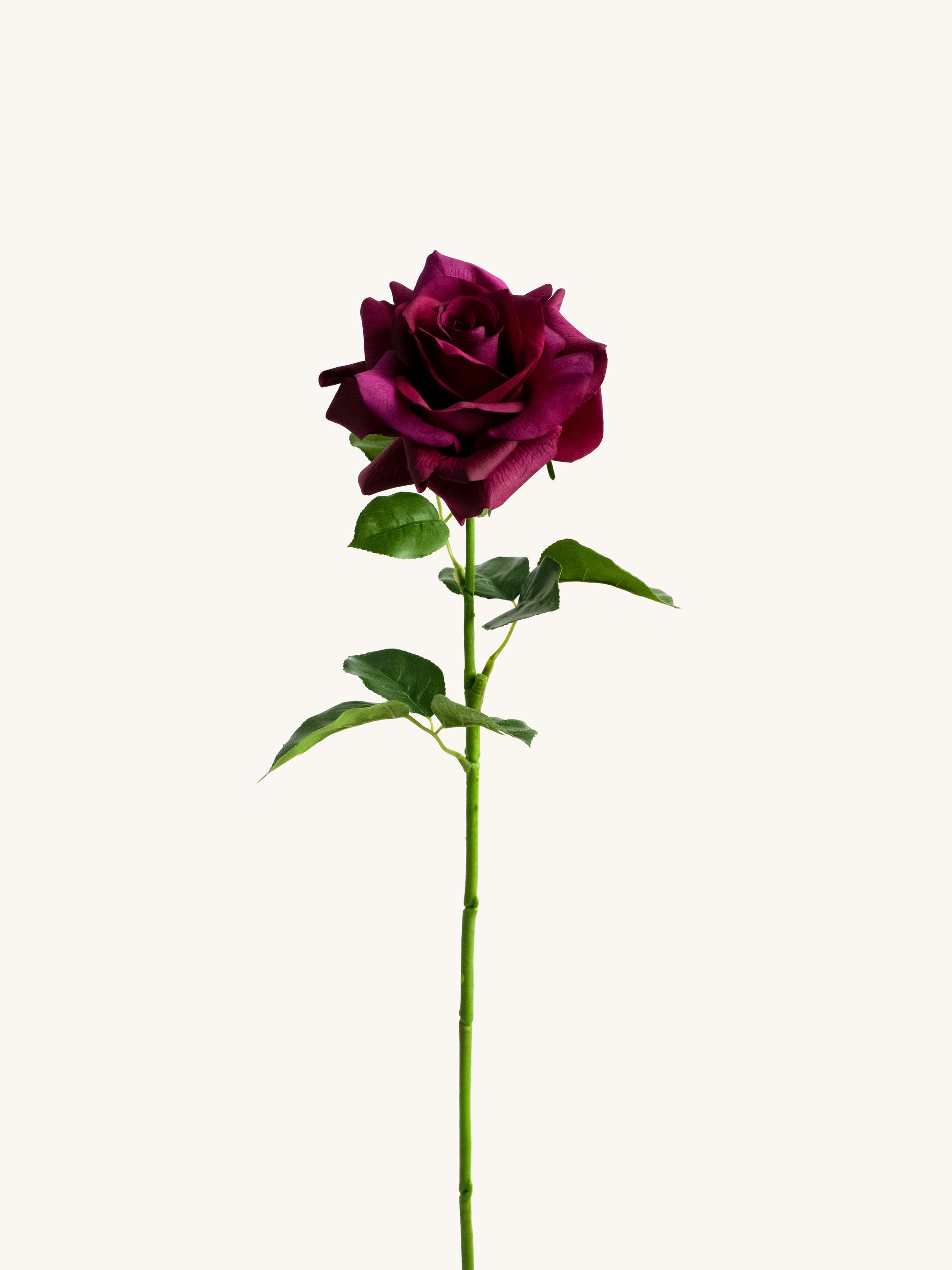 Artificial Black Caviar Rose - 25.5"