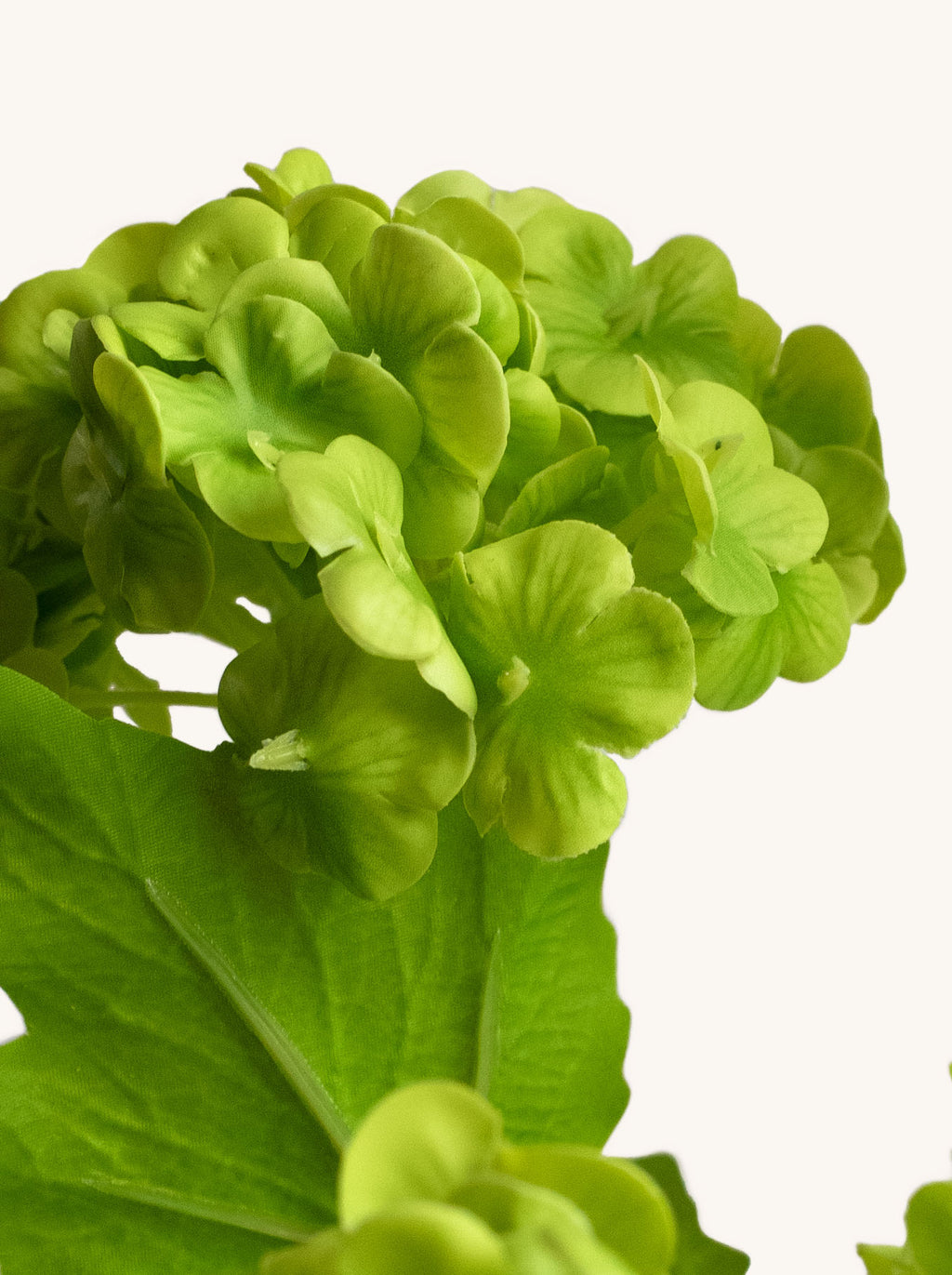 Green Faux Real-Touch Snowball Hydrangea Flowers - 27"