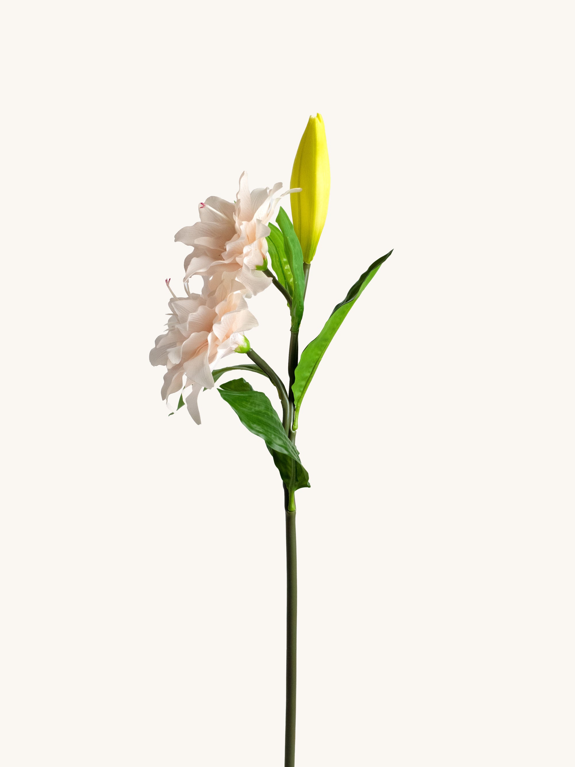 Blush Pink Real Touch Artificial Lily Flowers - 27.5"