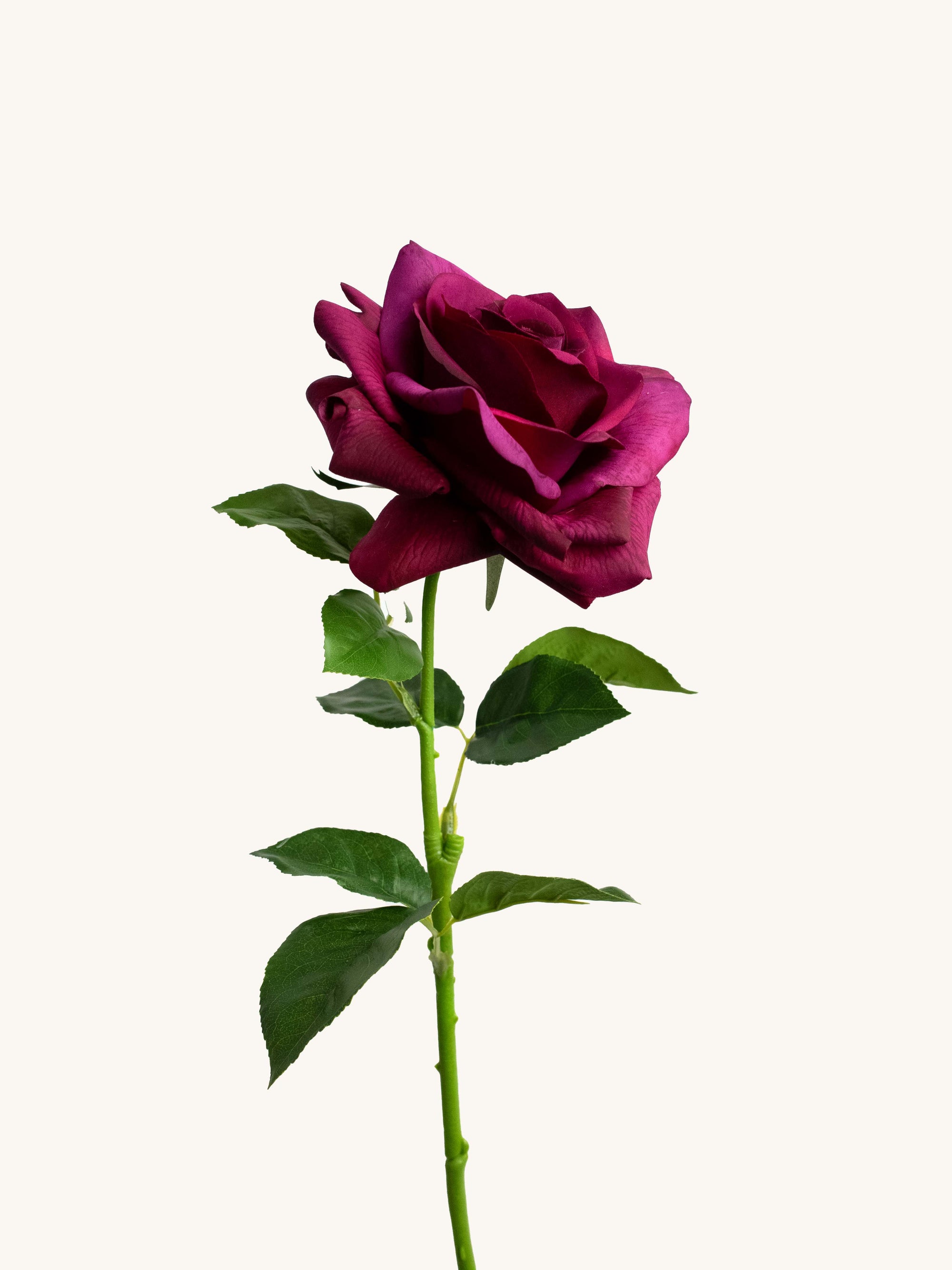 Artificial Black Caviar Rose - 25.5"