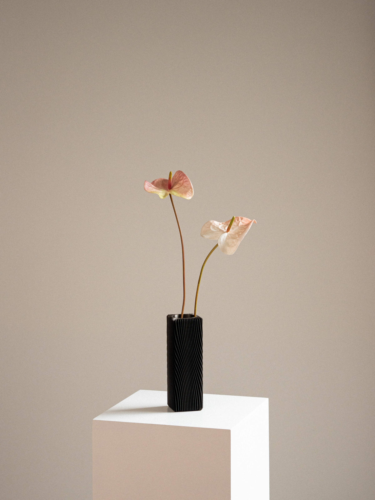 Obsidian Flow 3D Printed Vase