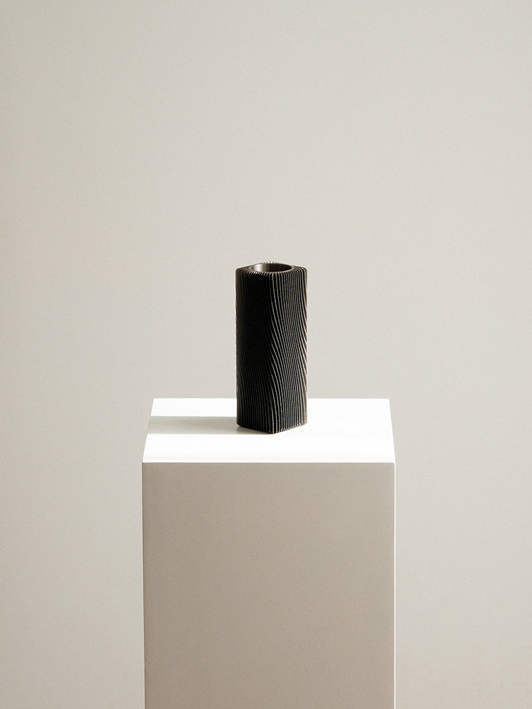 Obsidian Flow 3D Printed Vase