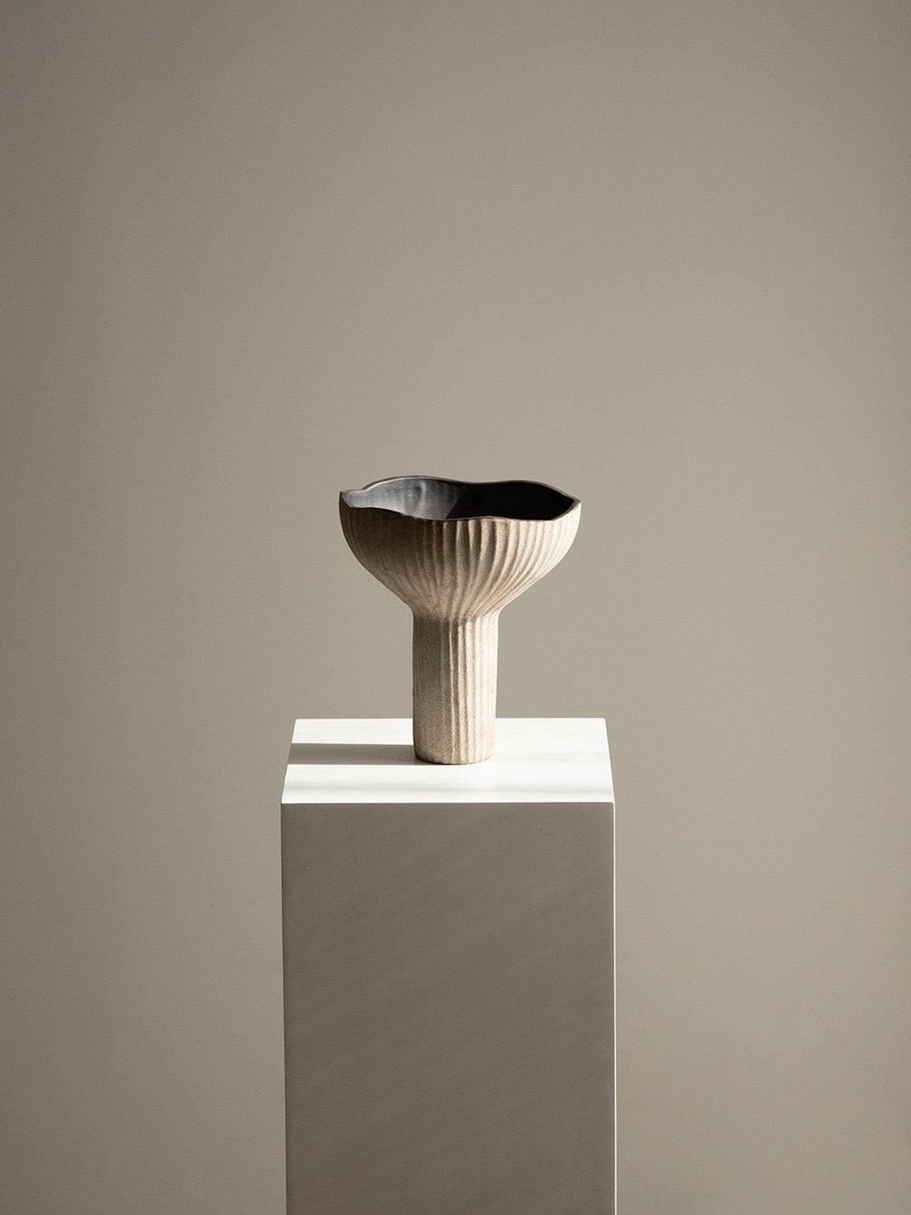 Lotus Chalice — Sculptural Ceramic Vase
