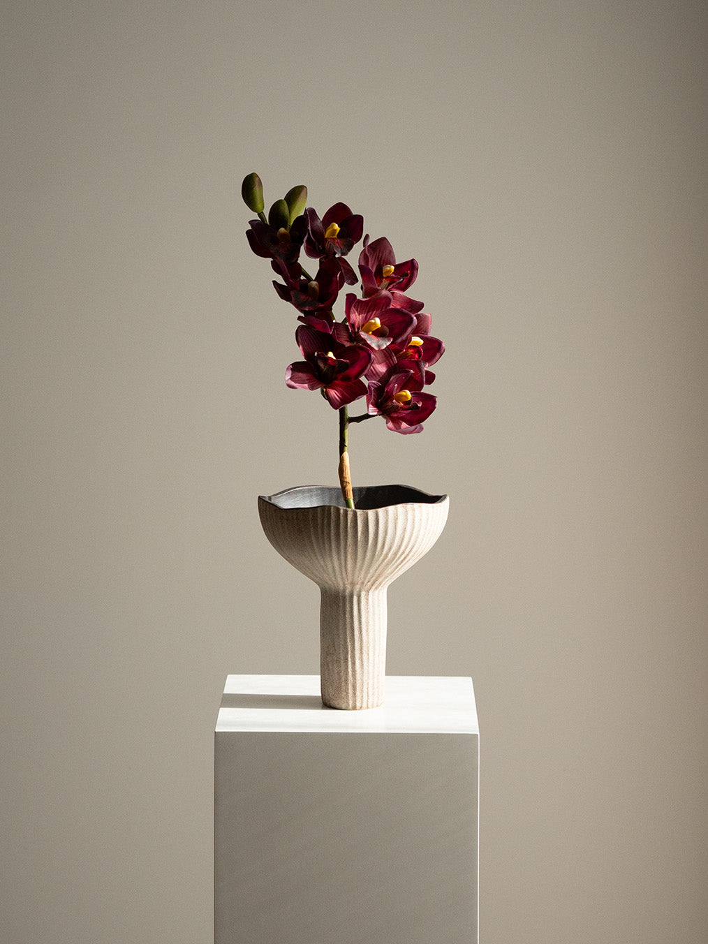 Lotus Chalice — Sculptural Ceramic Vase