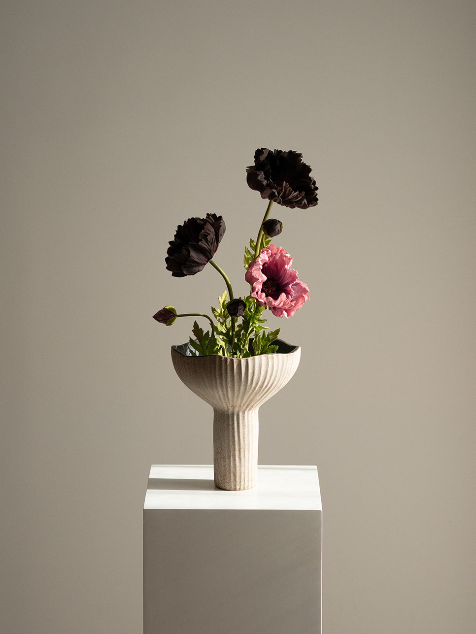 Lotus Chalice — Sculptural Ceramic Vase